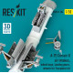 Reskit Rsu32-0184 1/32 A-7e Corsair Ii Air Intakes Wheel Bays Landing Gears Wheels For Trumpeter Kit 3d Printed