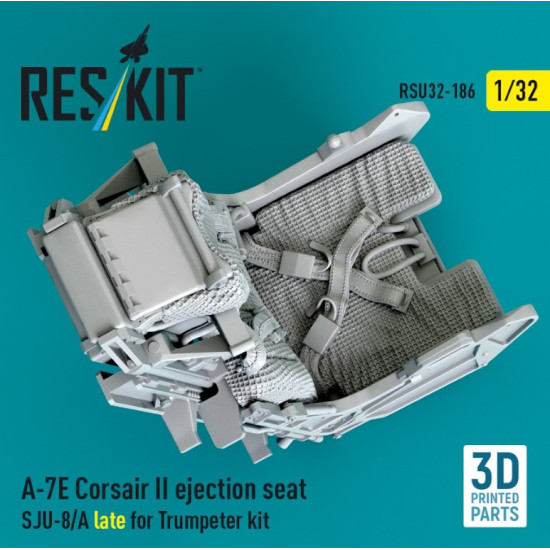 Reskit Rsu32-0186 1/32 A-7e Corsair Ii Ejection Seat Sju-8/A Late For Trumpeter Kit 3d Printed