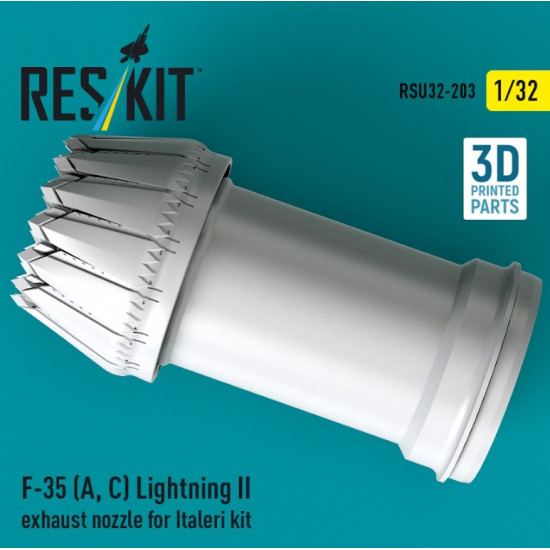 Reskit Rsu32-0203 1/32 F-35 A С Lightning II exhaust nozzle for Italeri kit 3D Printed