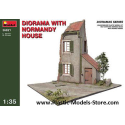 DIORAMA w/NORMANDY HOUSE 1/35 Miniart 36021