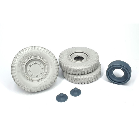 Pimp My Miniatures 16s-001 1/16 Sd.kfz 251 Front Wheels With Spare Rim Weighted Type 1