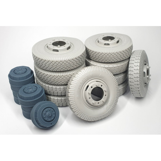 Pimp My Miniatures 16s-026 1/16 Sd.kfz 234 Road Wheels Set With Spare Weighted Mix 2 9plus1