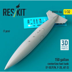 Reskit Rsu32-0244 1/32 150 Gallon Centerline Fuel Tank F-5e/F/N F-20 At-3 1 Pcs 3d Printed