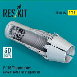 Reskit Rsu32-0246 1/32 F-105 Thunderchief Exhaust Nozzle For Trumpeter Kit 3d Printed