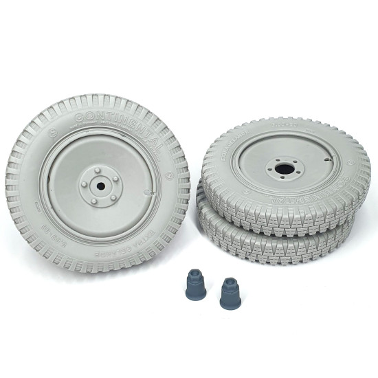 Pimp My Miniatures 16s-042 1/16 Sd.kfz 250 Front Wheels With Spare Weighted Type 1