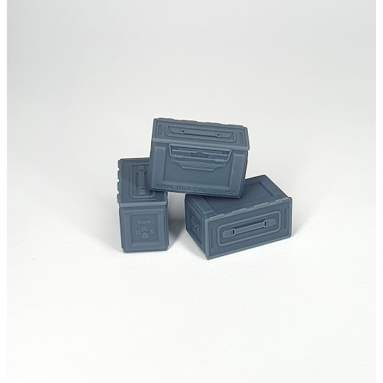 Pimp My Miniatures 16s-064 1/16 Us 50 Cal Ammo Boxes 6 Pcs