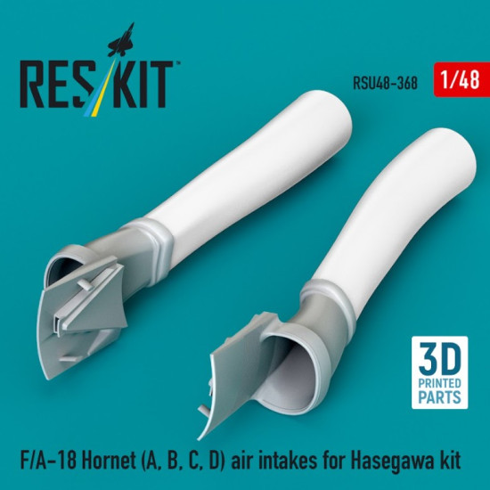 Reskit Rsu48-0368 1/48 F/A-18 Hornet A B C D Air Intakes For Hasegawa Kit 3d Printed