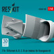 Reskit Rsu48-0368 1/48 F/A-18 Hornet A B C D Air Intakes For Hasegawa Kit 3d Printed