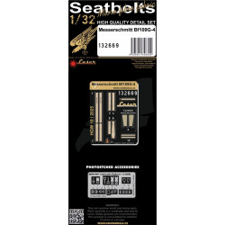 Hgw 132669 1/32 Bf109g-4 Seatbelts Textile And Photo-etched Parts