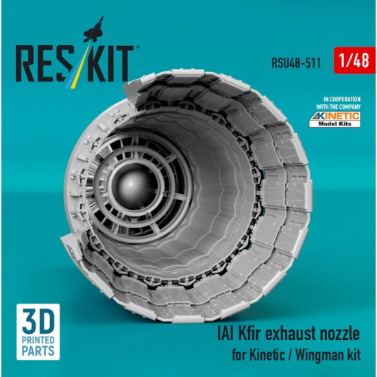 Reskit Rsu48-0511 1/48 Iai Kfir Exhaust Nozzle For Kinetic / Wingman Kit 3d Printed