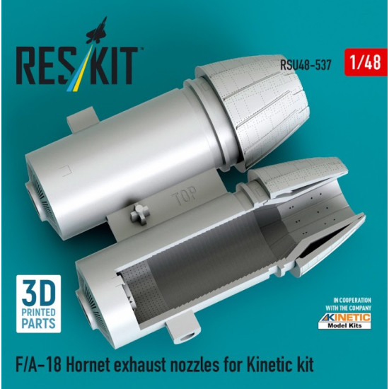Reskit Rsu48-0537 1/48 F/A-18 Hornet Exhaust Nozzles For Kinetic Kit 3d Printed