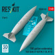 Reskit Rsu48-0565 1/48 150 Gallon Underwing Fuel Tanks 2 Pcs F-5e/F/N F-20 At-3 3d Printed