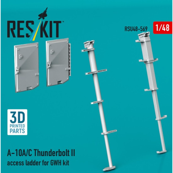 Reskit Rsu48-0569 1/48 A-10a/C Thunderbolt Ii Access Ladder For Gwh Kit 3d Printed