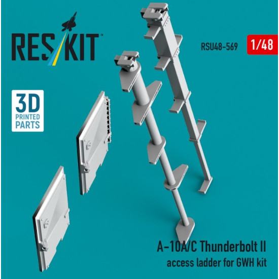 Reskit Rsu48-0569 1/48 A-10a/C Thunderbolt Ii Access Ladder For Gwh Kit 3d Printed
