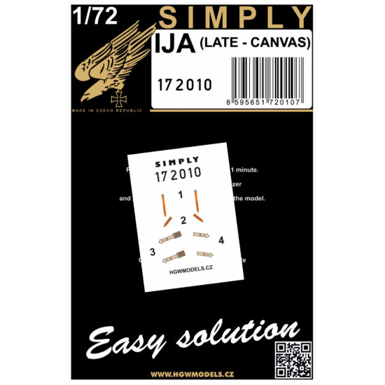 Hgw 172010 1/72 Ija Late Canvas Seatbelts