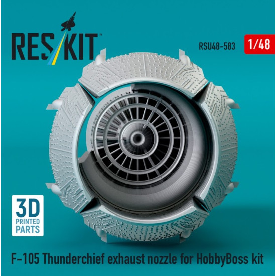Reskit Rsu48-0583 1/48 F-105 Thunderchief Exhaust Nozzle For Hobbyboss Kit 3d Printed