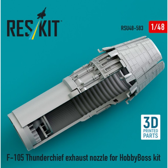 Reskit Rsu48-0583 1/48 F-105 Thunderchief Exhaust Nozzle For Hobbyboss Kit 3d Printed