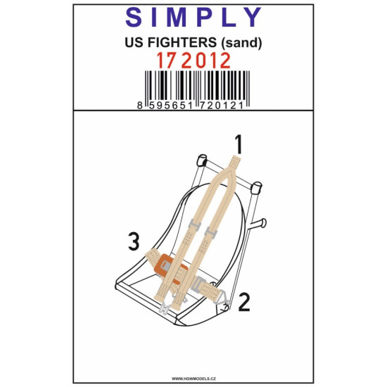 Hgw 172012 1/72 P-47d Thunderbolt Seatbelts