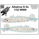 Hgw 532081 1/32 Albatros D.v And D.va Laser-cut Decal