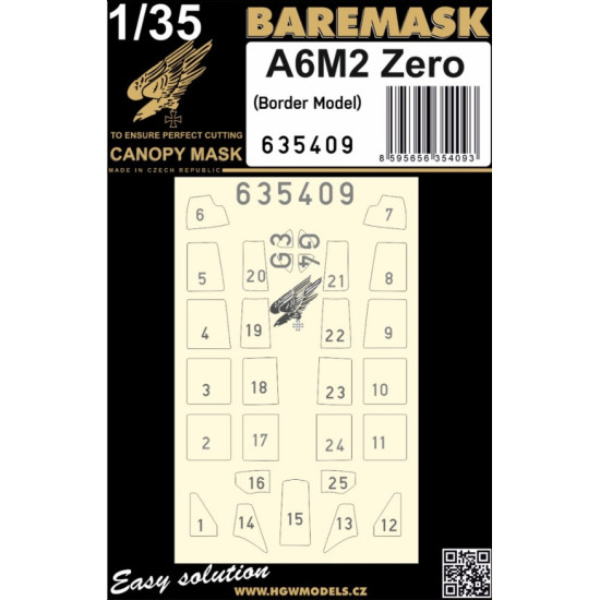 Hgw 635409 1/35 A6m2 Zero Designed For Border Model
