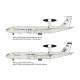 Roden 345 1/144 Boeing E-3 Sentry Awacs Plastic Model Aircraft