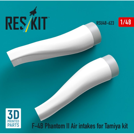 Reskit Rsu48-0623 1/48 F-4b Phantom Ii Air Intakes For Tamiya Kit 3d Printed