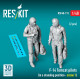 Reskit Rsf48-0113 1/48 F-14 Tomcat Pilots In A Standing Position - Scene 1 2 Pcs 3d Printed