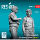Reskit Rsf48-0113 1/48 F-14 Tomcat Pilots In A Standing Position - Scene 1 2 Pcs 3d Printed