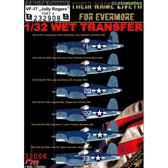 Hgw 232908 1/32 Vf-17 Jolly Rogers Part 4 Wet Decal