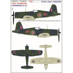 Hgw 232912 1/32 Royal Navy Corsairs Wet Decal