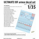 Hgw 235006 1/35 Ultimate Idf Armor Decal Set