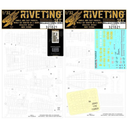 Hgw 321021 1/32 Riveting Sets,decal,mask For Mitsubishi A6m5c Zero For Hasegawa