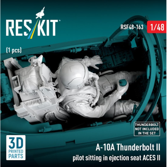 Reskit Rsf48-0163 1/48 A-10a Thunderbolt Ii Pilot Sitting In Ejection Seat Aces Ii 1 Pcs 3d Printed