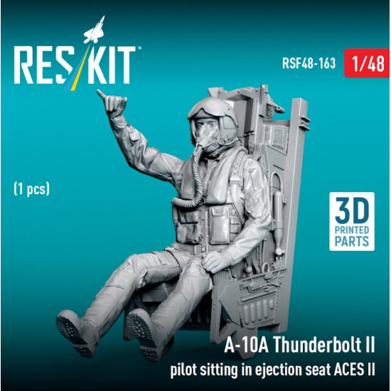 Reskit Rsf48-0163 1/48 A-10a Thunderbolt Ii Pilot Sitting In Ejection Seat Aces Ii 1 Pcs 3d Printed