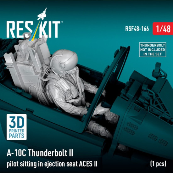 Reskit Rsf48-0166 1/48 A-10c Thunderbolt Ii Pilot Sitting In Ejection Seat Aces Ii 1 Pcs 3d Printed