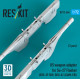 Reskit Rs72-0604 1/72 Us Weapon Adapter For Su-27 Flanker 2 Pcs Gbu-39 Sdb Gbu-62 Jdam-er 3d Printed