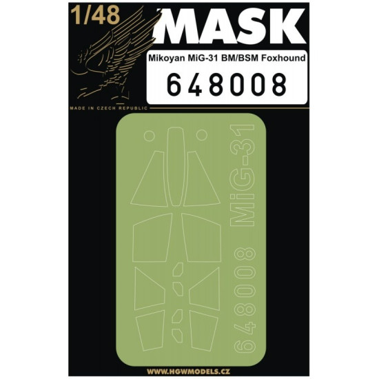 Hgw 648008 1/48 Masks For Mig-31 Bm/Bsm For Amk