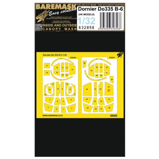 Hgw 632856 1/32 Masks For Dornier Do 335b-6 For Hk Models