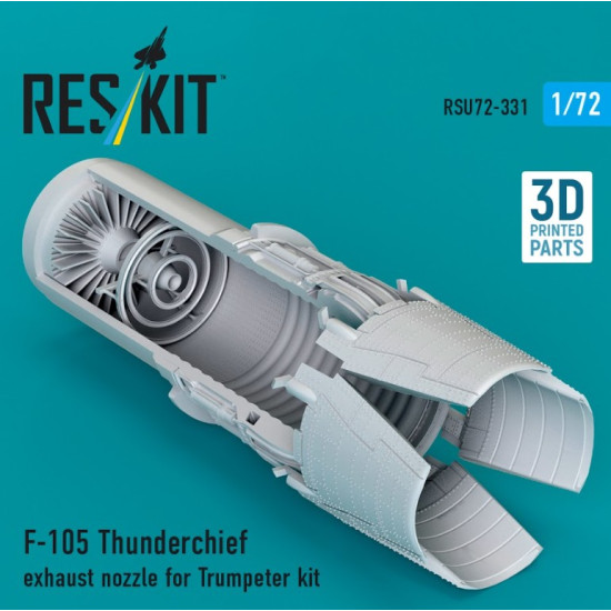 Reskit Rsu72-0331 1/72 F-105 Thunderchief Exhaust Nozzle For Trumpeter Kit 3d Printed
