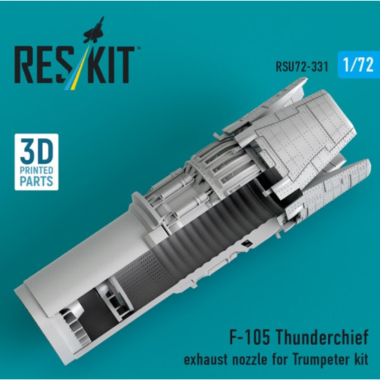 Reskit Rsu72-0331 1/72 F-105 Thunderchief Exhaust Nozzle For Trumpeter Kit 3d Printed