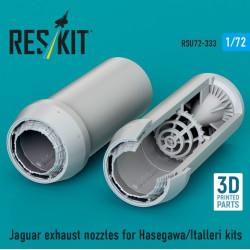 Reskit Rsu72-0333 1/72 Jaguar Exhaust Nozzles For Hasegawa/Italleri Kits 3d Printed