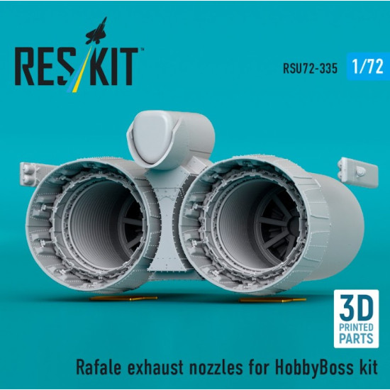 Reskit Rsu72-0335 1/72 Rafale Exhaust Nozzles For Hobbyboss Kit 3d Printed
