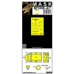 Hgw 672007 1/72 Masks For Bf 109e-4/7 For Tamiya