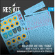 Reskit Rsb72-0001 1/72 Mig-25 Rbt Rbf Rbs Foxbat Blue 73 Blue 74 Red 17 Red 19 Ukrainian Air Forces Decals With Stencils