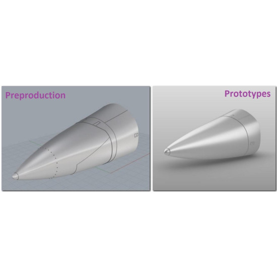 Cat4-r72019 1/72 F-111b Nose Section Pre-production 152714 15 For Hasegawa