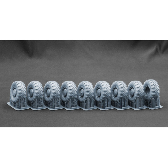 Scalex Wm-35028s 1/35 Maz 543/Maz-7310 V-203 Sagged Wheel Set For Trumpeter And Meng