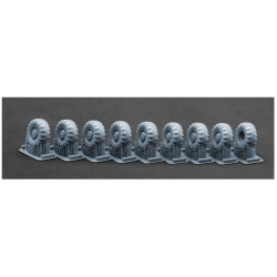 Scalex Wm-72006 1/72 Maz 543/Maz-7310 V-203 Ordinary Wheel Set For Hobby Boss And Revell