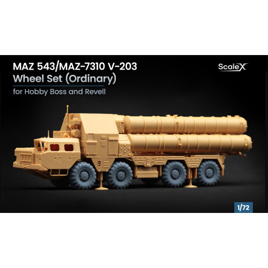 Scalex Wm-72006 1/72 Maz 543/Maz-7310 V-203 Ordinary Wheel Set For Hobby Boss And Revell