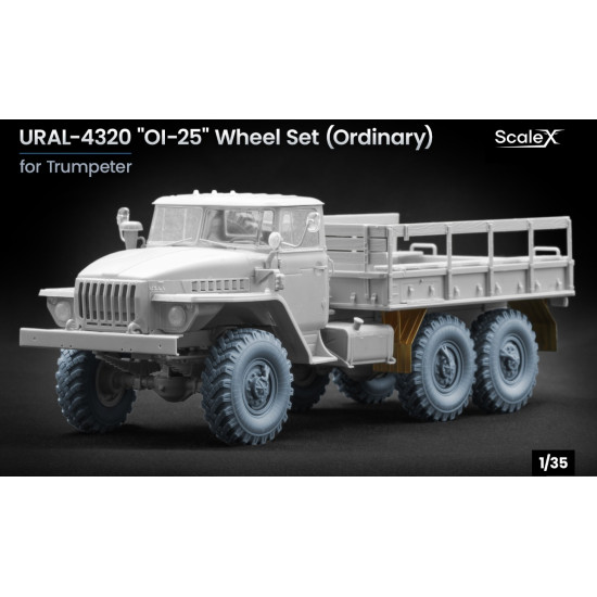 Scalex Wm-35037 1/35 Ural-4320 Oi-25 Ordinary Wheel Set For Trumpeter