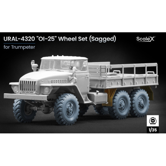 Scalex Wm-35037s 1/35 Ural-4320 Oi-25 Ordinary Wheel Set For Trumpeter